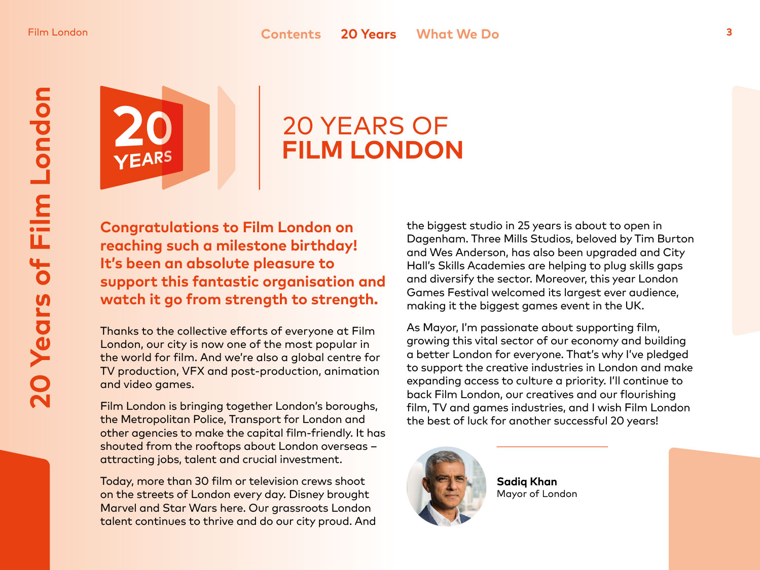 Anniversary logo design for Film London