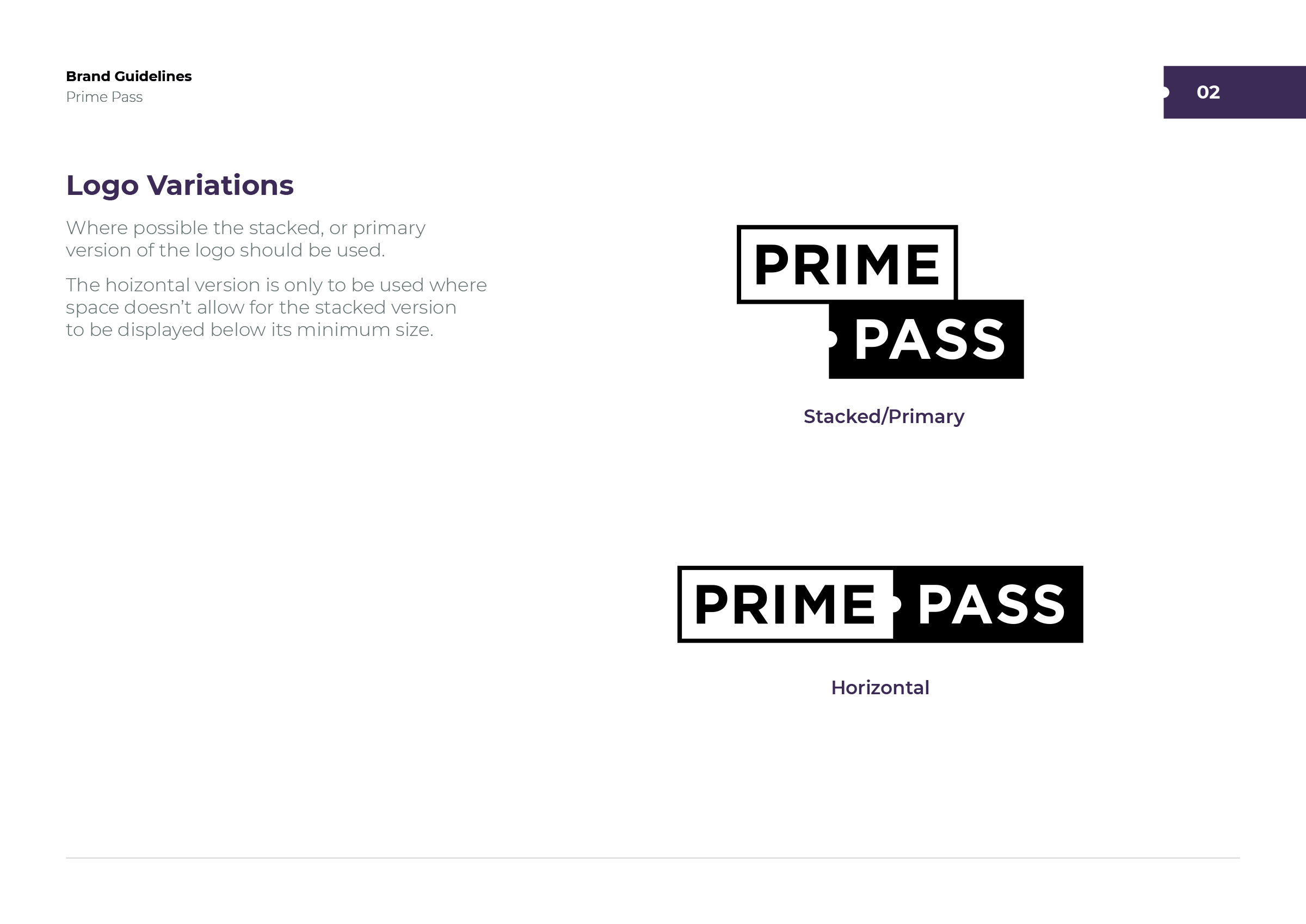 Prime Pass corporate identity design page 3